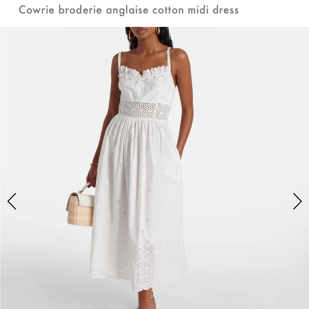 NWOT - Ulla Johnson Celestia Eyelet White Midi Dress